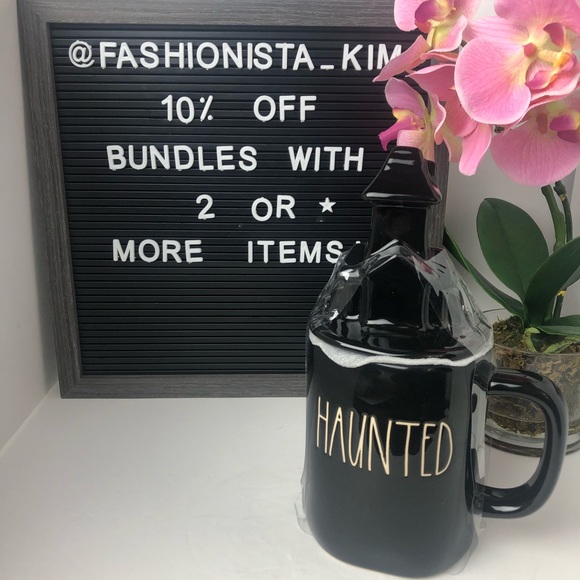 New Rae Dunn HAUNTED mug with topper - Picture 6 of 10